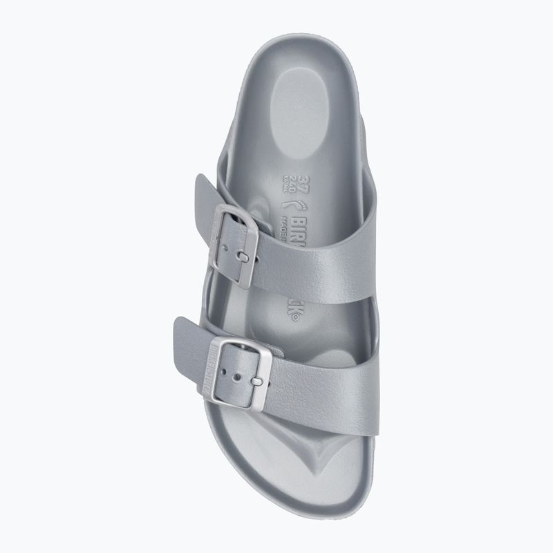 BIRKENSTOCK Arizona EVA Narrow metál ezüst flip-flopok 5